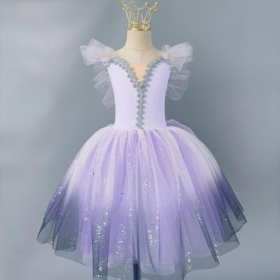 Girls' Romantic Tutu Ballet Dress Kids Women Ballerina Dress Performance Ballet Dance Dress Contemporary Dance Costumes
