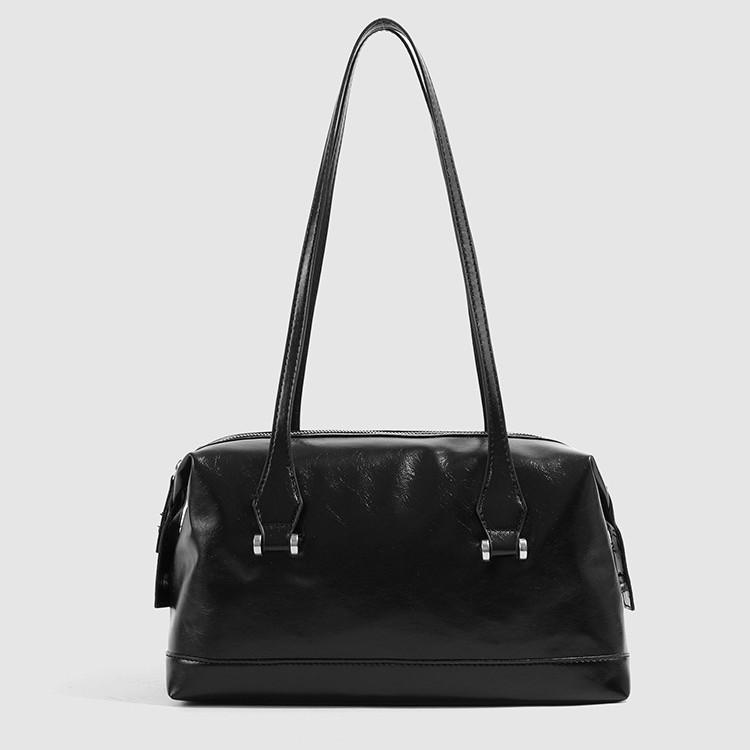 Autumn Winter High-End Boston Pillow Bag Large Capacity Simple Versatile Shoulder Underarm Bag Commuting Outing Tote Bag