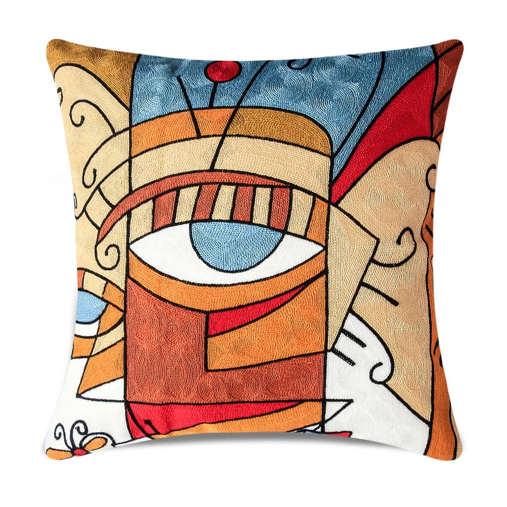 Printed Polyester Picasso Graffiti Art Painting Cushion Cover Cushion Home Decoration Party Car Bedding Sofa