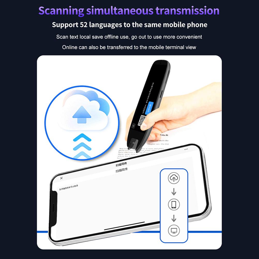 Translation Pen 142 Languages Scan Reader Device Online/Offline Modes Scanning Reading Translator Smart Voice Translator Device