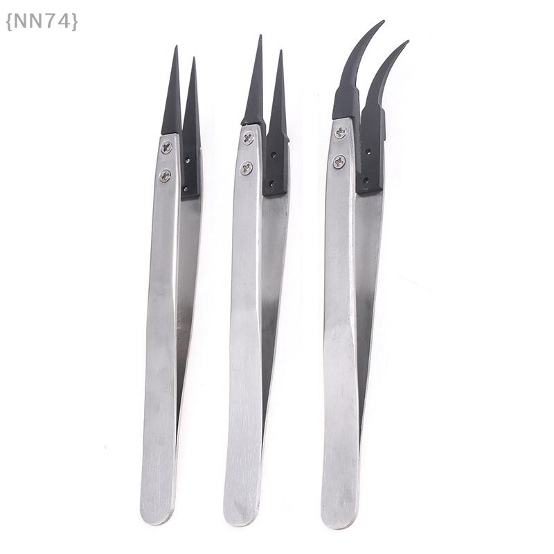 Pinzety pro opravu hodinek ESD-259/259A/7A - Nerezové antistatické rovné loketní rukojeti pro instalaci ručiček hodinek