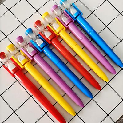 Sand Timer Ballpoint Pen Novelty Sand Clock Pen Black Ink Twist Pen