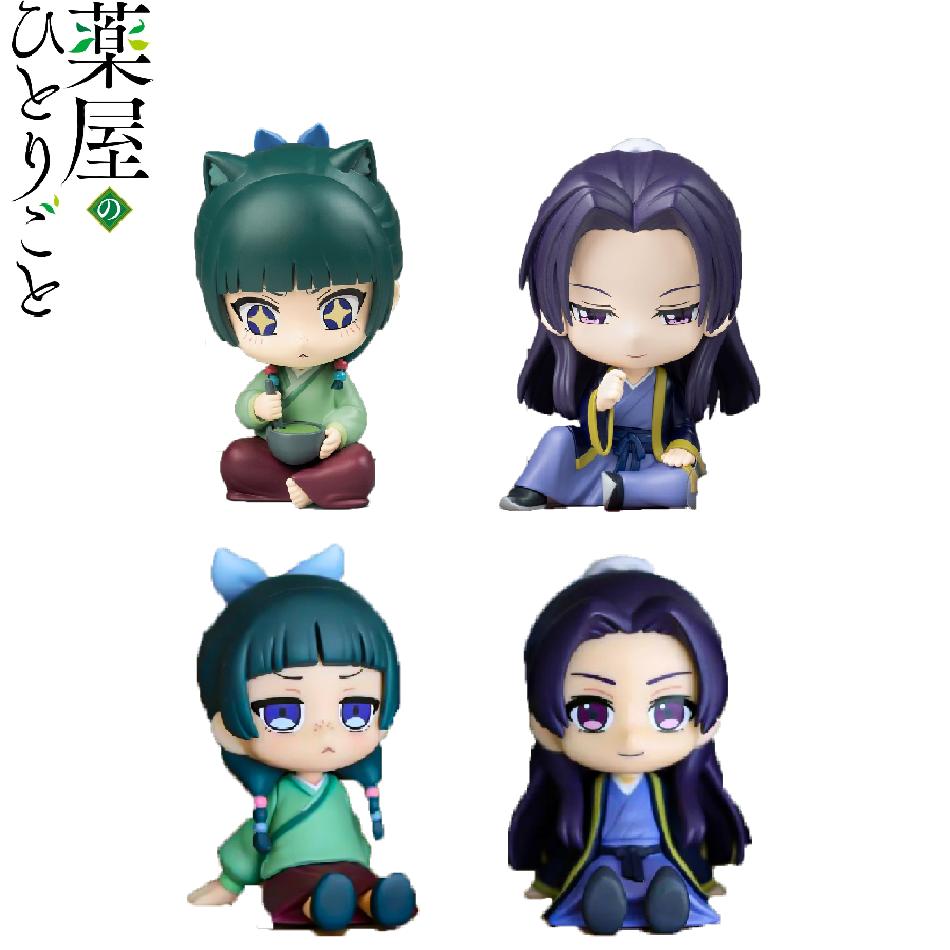 New The Apothecary Diaries Maomao Jinshi Mini Figure Anime Periphery Kawaii Sitting Toys Desktop Car Ornaments Model Gifts