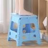 Portable Folding Plastic Stool Adults Lightweight Travel Chair Compact Square Seat Camping Picnic Train Bus