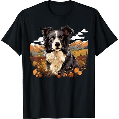 Border Collie Dog Border Collie T-Shirt for Men Women Girls Kids