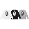 BAPE Unisex Mikina s potiskem Ape Head - Hip Hop Trend, Podzim/Zima