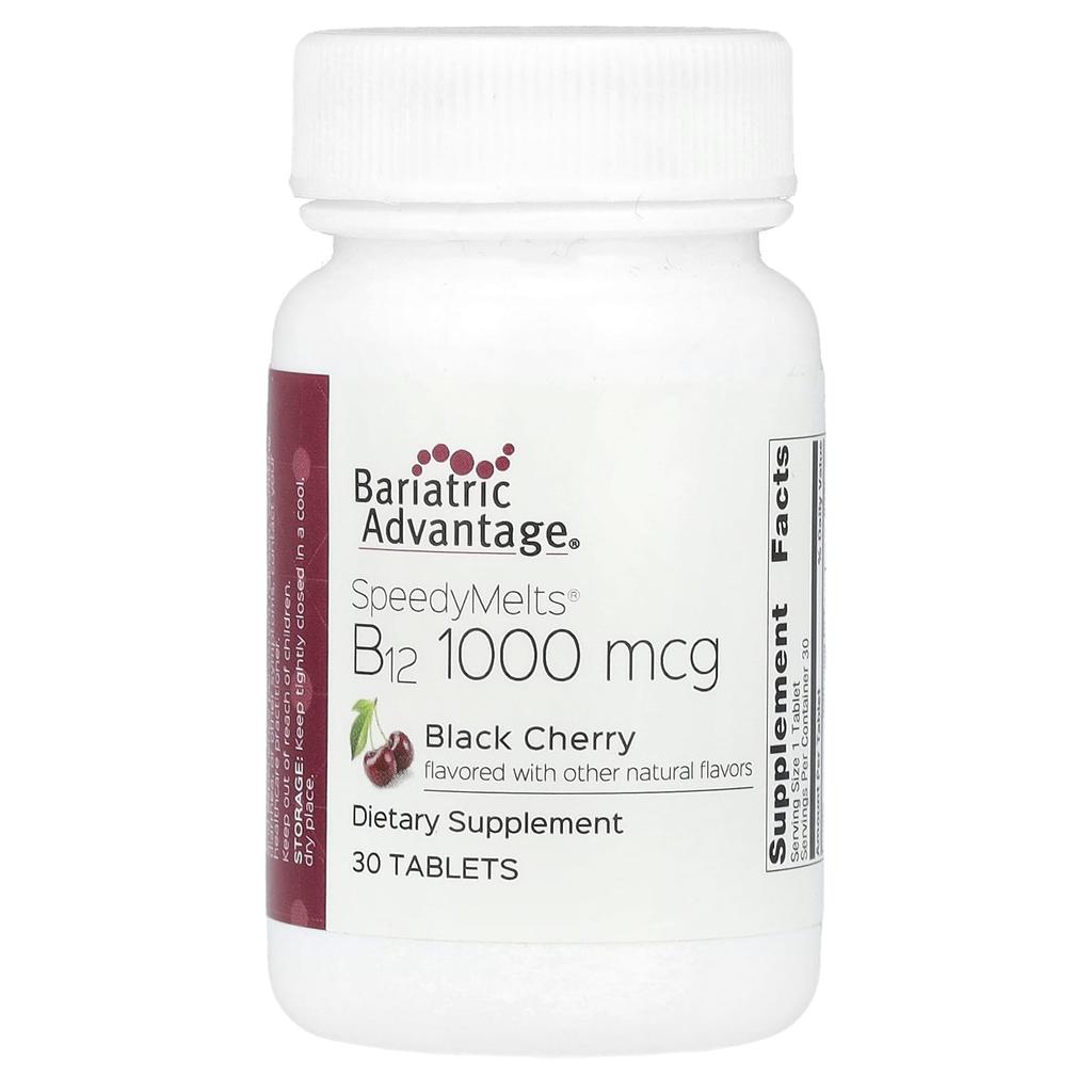 Speedymelts®, B12, Schwarzkirsche, 1.000 mcg, 30 Tabletten
