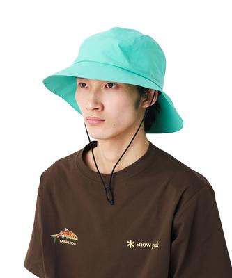 Snow Peak GORE-TEX Rain Hat CH-26SU001, Headwear, Men's/Women's, LIGHT GREEN, Size 1