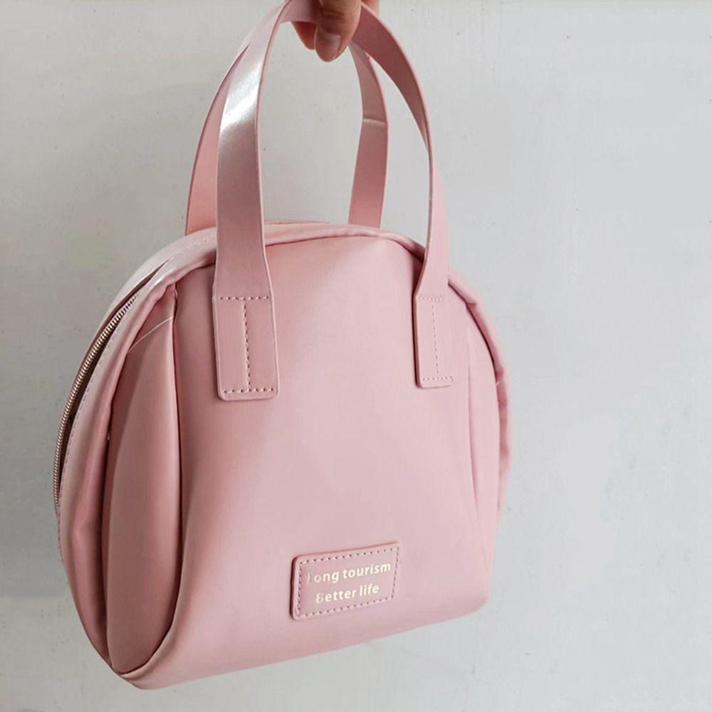Zipper PU Leather Cosmetic Bag Handbag Small Square Bag Fashion Makeup Pouch Bag Shopping