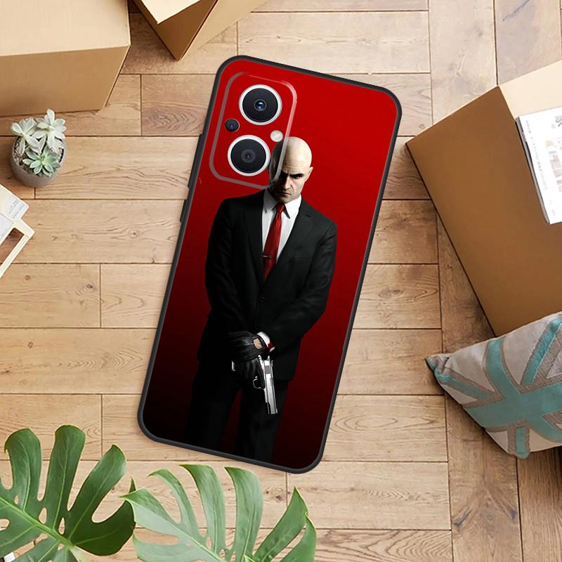 Man Hitman Agent Phone Case For OPPO Reno 14 12 11 13 F 10 Pro 8T 7 8 Lite OPPO Find X8 X6 X5 X9 Pro Cover