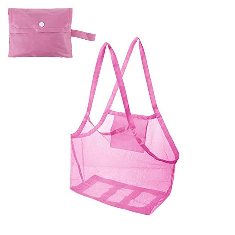 Children Sand Away Protable Mesh Bag Kids Toys Storage Bags Swimming Large Beach Bag for Towels Women Cosmetic Makeup Bag