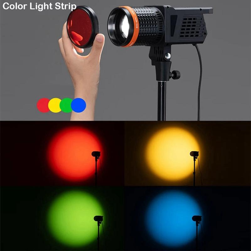 A04R-40W Luce LED per Fotografia Video 3000k-6000k Lampada Solare Bilanciata alla Luce del Giorno per Flash Ritratto Studio Live SPINA UE