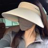 Ice Silk Wide Brim Hat For Women Summer Sun Protection Breathable Fashionable Hat For Outdoor Activities