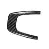 Carbon Fiber Steering Wheel Center Cover U Type Trim For Fiat 500 2012-15 Black