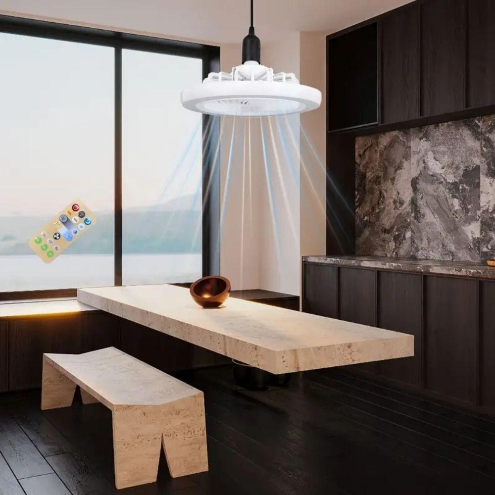 360-Degree Rotation E27 Fan Lamp Adjustable 2 in 1 LED Light Ceiling Fan E27 Fan Light  Bedroom