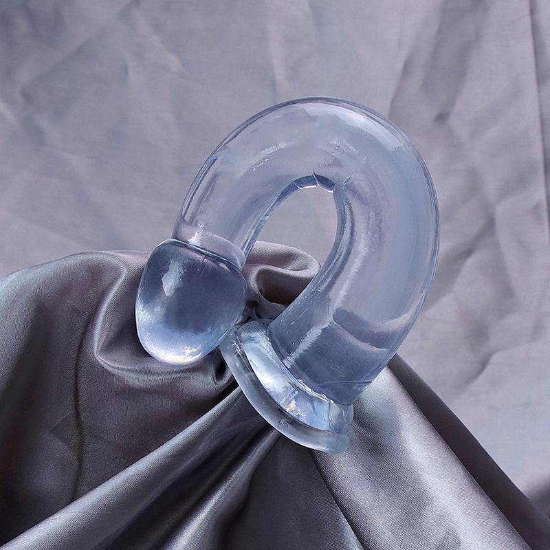 Cheap 4Sizes TPE Transparent Anal Plug Jelly Dildo Sex Toys for Man Woman Suction Cup Cock Vaginal Masturbation Soft Small Penis