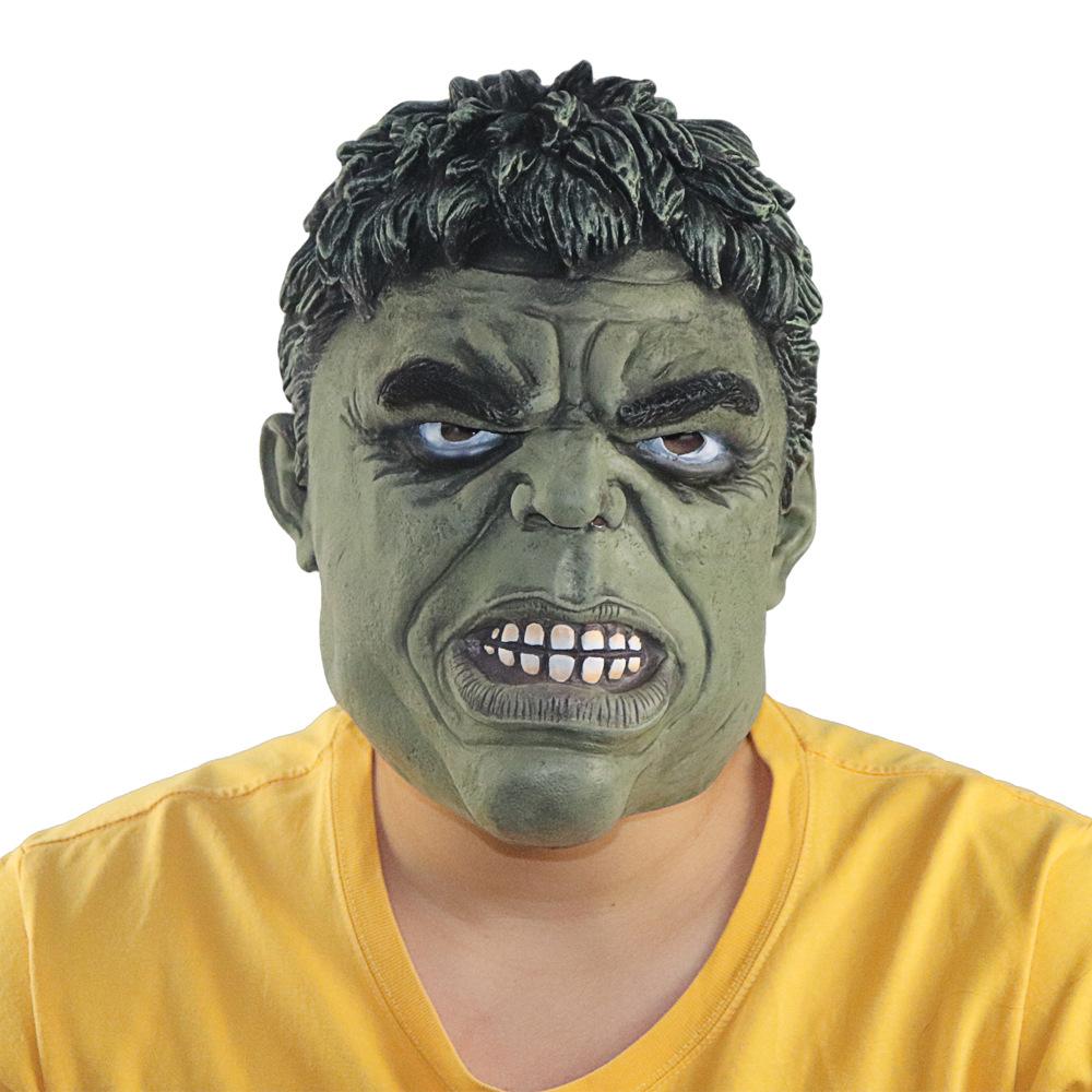 

New Hulk Latex Mask Avengers Captain America Headgear Party Performance Props Hulk