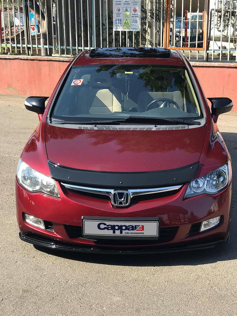 Дефлектор капота (EuroCap) для Honda Civic Sedan VIII 2006-2011 гг