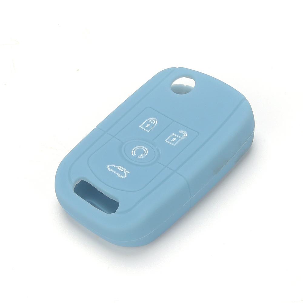 For Buick Excelle Folding 4-button Silicone Key Cover Key Bag Button Oil-filled Car Remote Control Shell Protective Cover