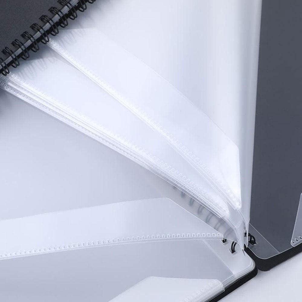 Sheet Music Folder Music Folders Binder Music Choral Storage Holder Band Folder, A4 Size Black Folder,40 Pockets
