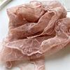 Spring and Autumn Scarf Korean Thin Style Fresh and Elegant Retro Embroidered Lace Scarf Solid Color Versatile Gauze Scarf