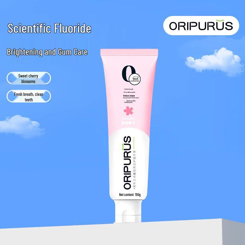 ORIPURUS Cherry Blossom Whitening Gum Care Toothpaste