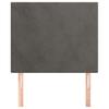 vidaXL Kopfteil Dunkelgrau 90 x 5 x 118/128 cm Samt