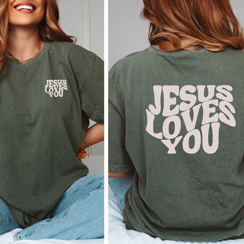 Walk By Faith Not By Sight Oversized T-Shirt Christian Loose Tee Women Casual 100% Cotton Faith Based Aesthetic Top