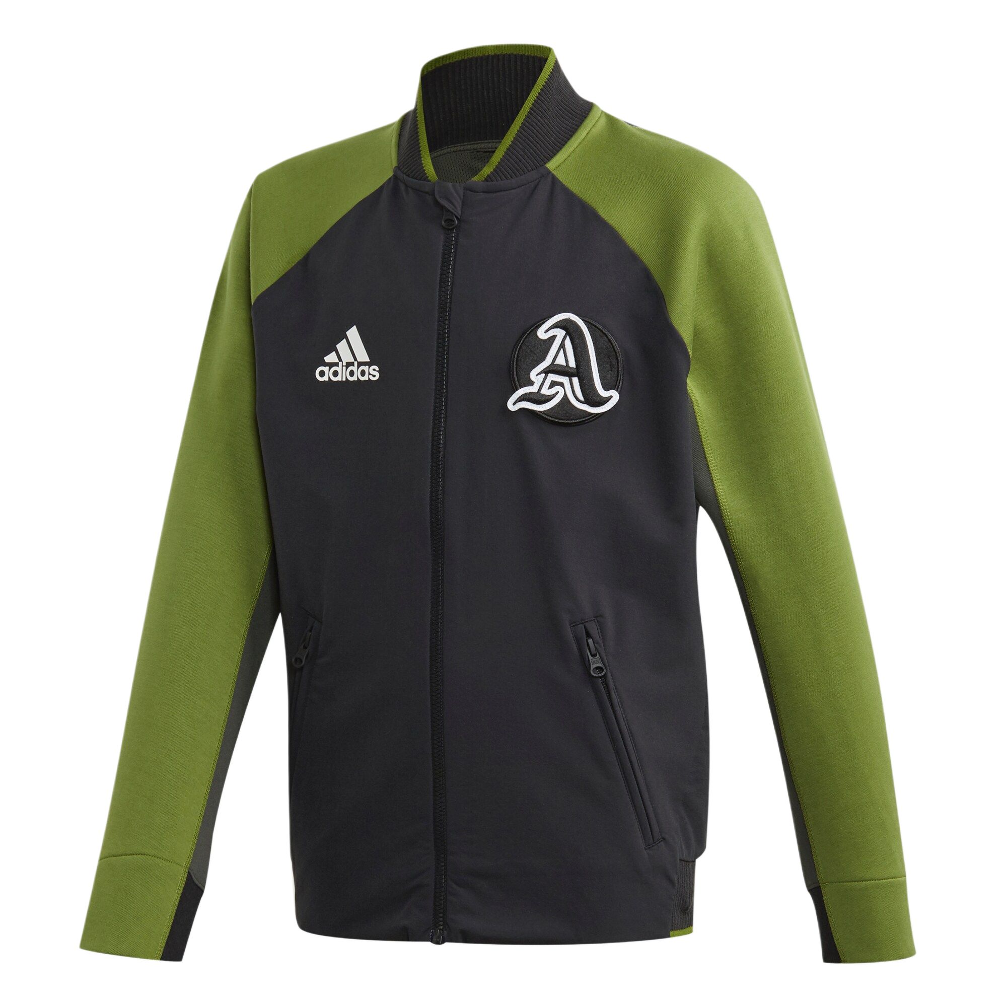 Куртки и пальто Adidas Черный/Зеленый Подростки ED6415 140