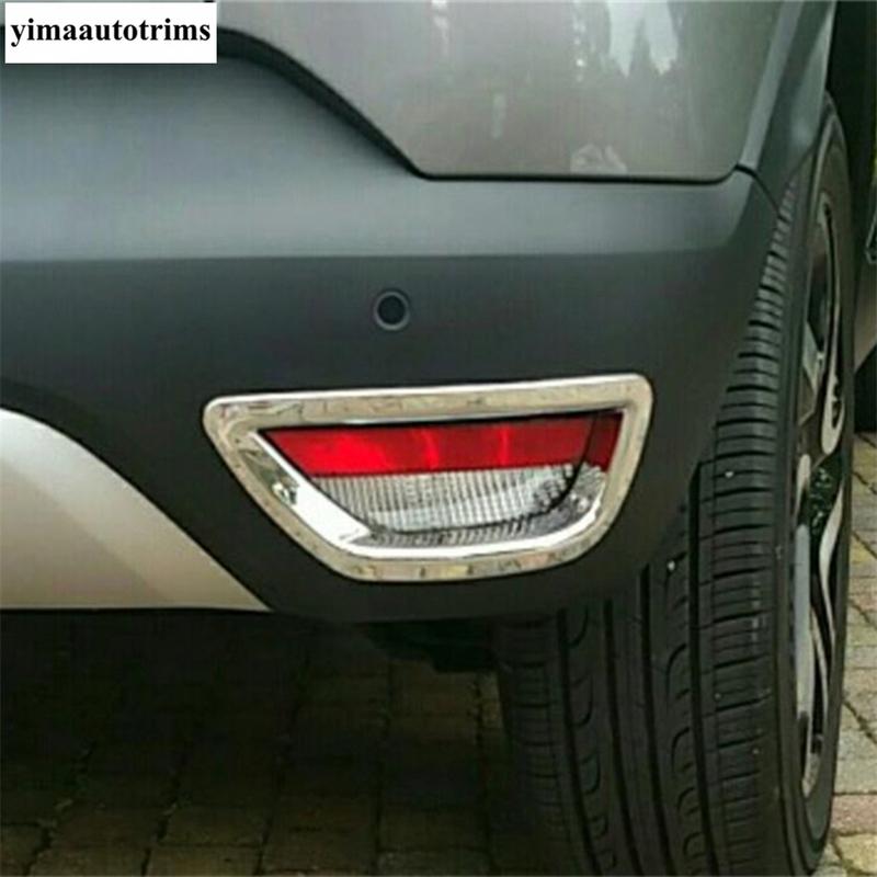 2 Stück Nebelschlussleuchte Licht Nebelscheinwerfer Dekoration Rahmen Abdeckung Zierleiste Für Renault Captur 2014 2015 2016 ABS Chrom Zubehör Exterieur