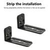 Suport Universal Anti-alunecare din Metal pentru Soundbar, Suport de Montare pe Perete pentru Sufragerie