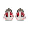 Comme Des Garcons PLAY X Converse Jack Purcell Comfortable Versatile Low-Top Canvas Shoes Unisex Gray-Red