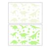 1 Sheet Glow-in-the-Dark Dinosaur Wall Stickers Waterproof Dinosaur Footprint Wall Decals Dinosaur Stickers for Nursery Kids Room