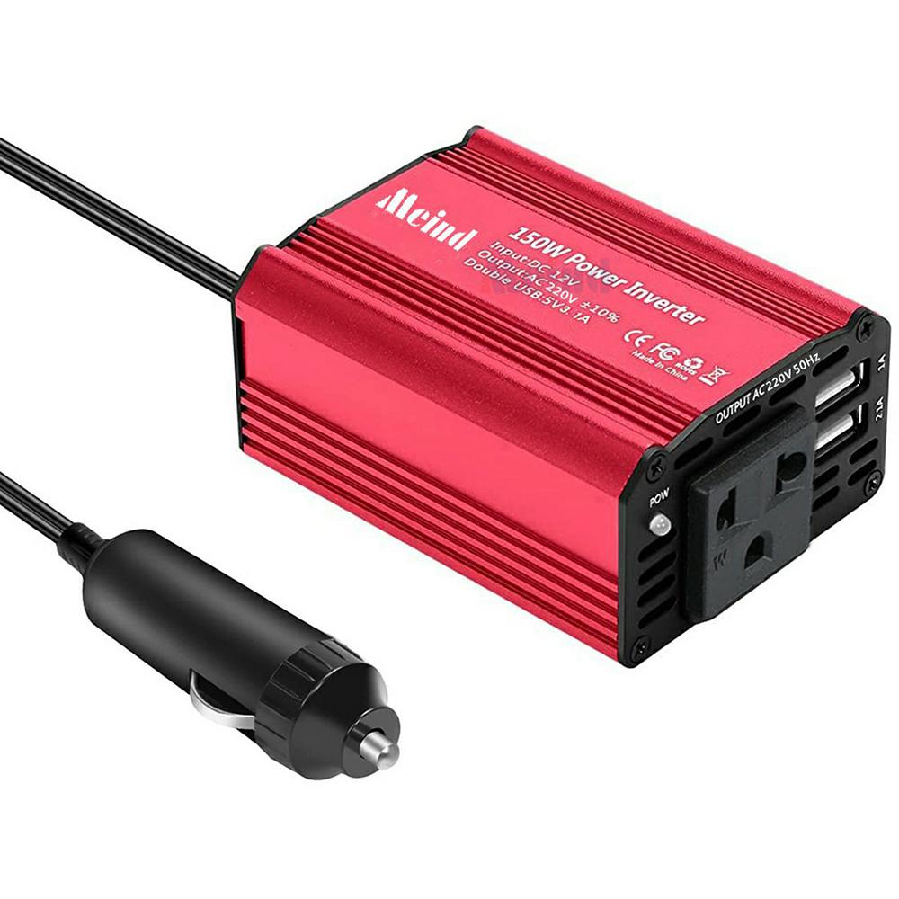 MEIND M6500 150W Car Power Inverter 12V DC to 220V AC Converter with Dual USB Ports A