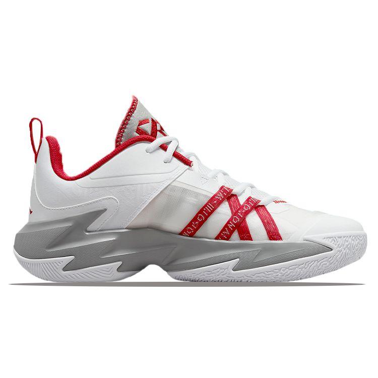 Air Jordan One Take 3 White Gym Red Men Sneakers Light-Smoke-Grey DC7701-100