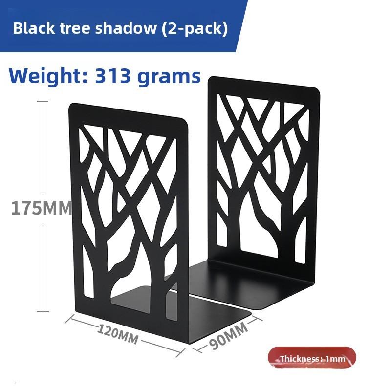 Metal Hollow Tree Bookend Lshaped Iron Desk Organizer For Kids And Students