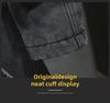 Men's Winter Hooded Denim Jacket - Loose, Large-Size, Mid-Length, Thick Warm Cotton Coat