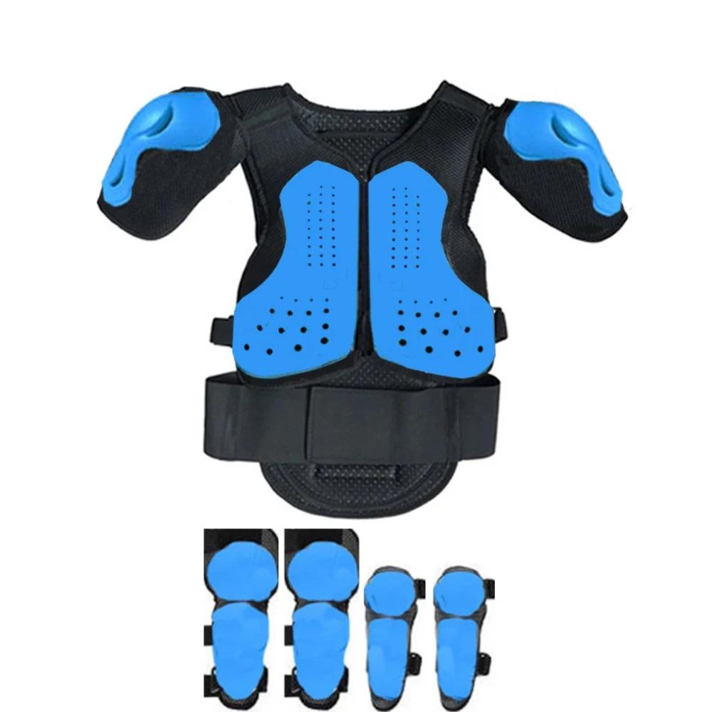 With Gift Children Safety Vest Armor Motorcycle Equipment Cycling Baby Head Protector 52-54cm Helmet Scooter Full Body Armor LL