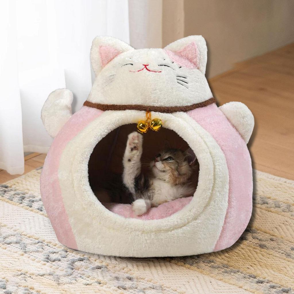 Cat House Shelter Multifunctional Anti Slip Bottom Comfortable PP Cottons Accessory Warm with