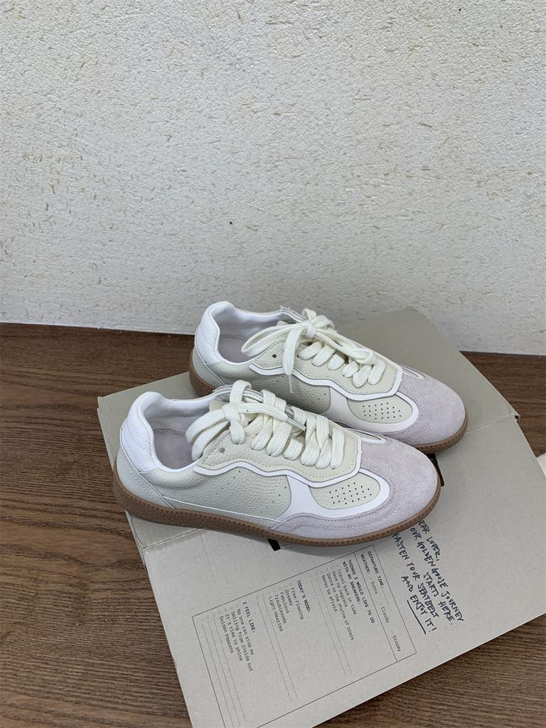 Fashion Silver Women's Casual Sneakers Designer Training Shoes Patchwork Lace-up Sneakers Leather Flat Women's Shoes Zapatillas De Muje