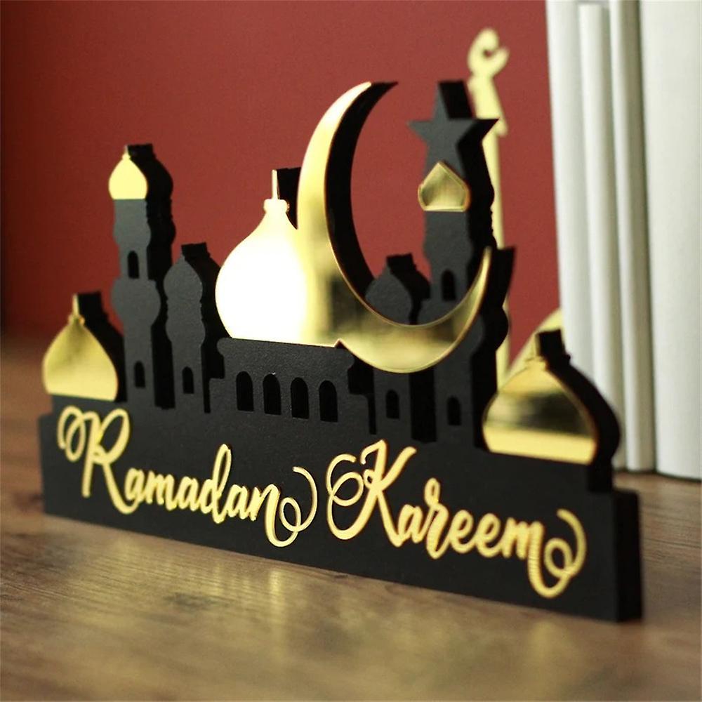 Ramadan Decor Painted Acrylic Crafts Creative Desktop Ornament for Home