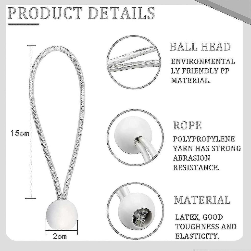 50 Pack Long Buckle Bungee Cords For Marquees, Tents, Banners And Tarps rha waa