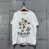 Unisex Shirt Cotton Oversize Large Size 1990 Italia Worldcup Rare White S