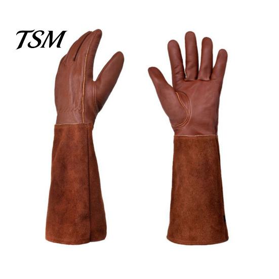 Thorn Proof Gloves 1 Pair Garden Wear Resistant Puncture-Proof Breathable Elbow Puncture-proof Work Length Full Coverage Labor Protection Long XL кофейный