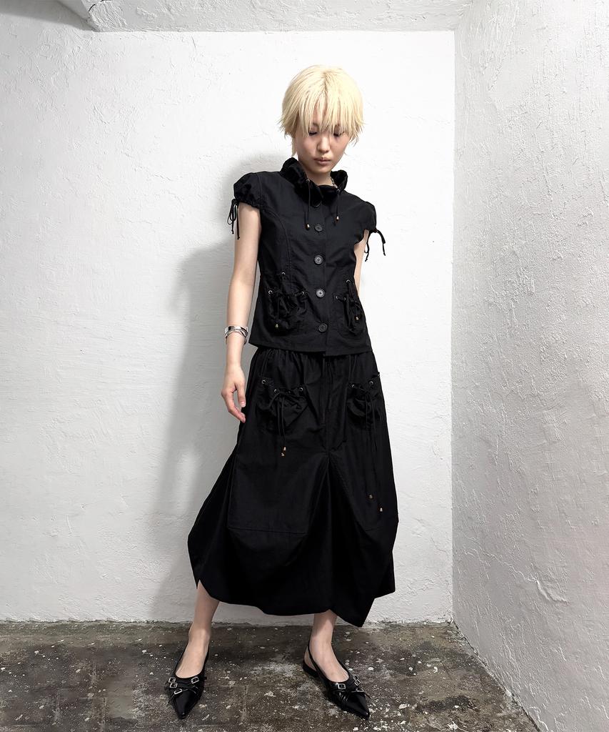 Seutillesseodi Volume Pocket Structured Skirt