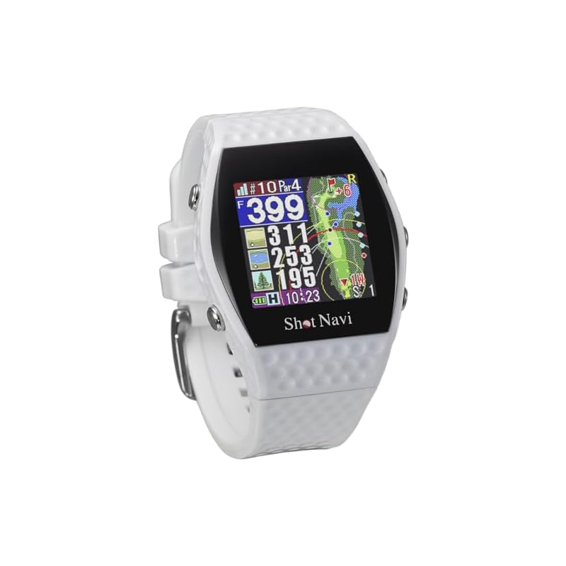 ShotNavi INFINITY WH (ShotNavi) Latest GPS Chip "M10" Green Shape Ultra-Lightweight 48g Made in Japan GPS Golf Navigation Golf Rangefinder Golf Watch