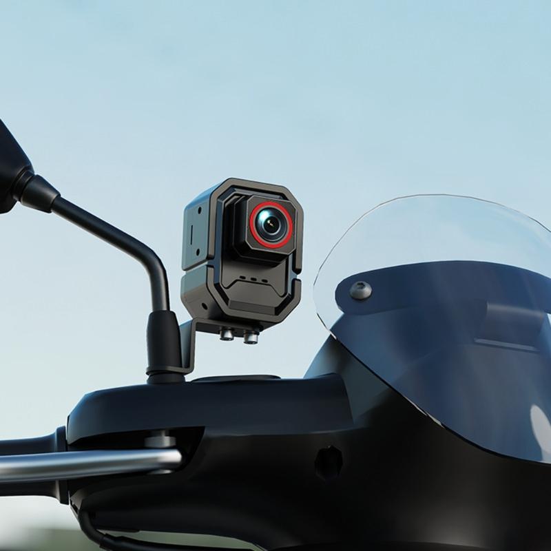 Ride Recording Camera for Motorcycles, ATVs, and Electric 2-Wheelers with 2-Megapixel Sensor and Wide Road View