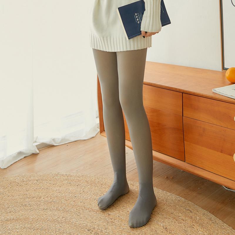 

Женские колготки с искусственной кожей, проникающие в кожу, леггинсы с высокой талией, тонкие леггинсы, прозрачные кожаные брюки One Size серый/рыжехвостый