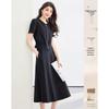 Elegant Short-Sleeve Top & Midi Skirt Set