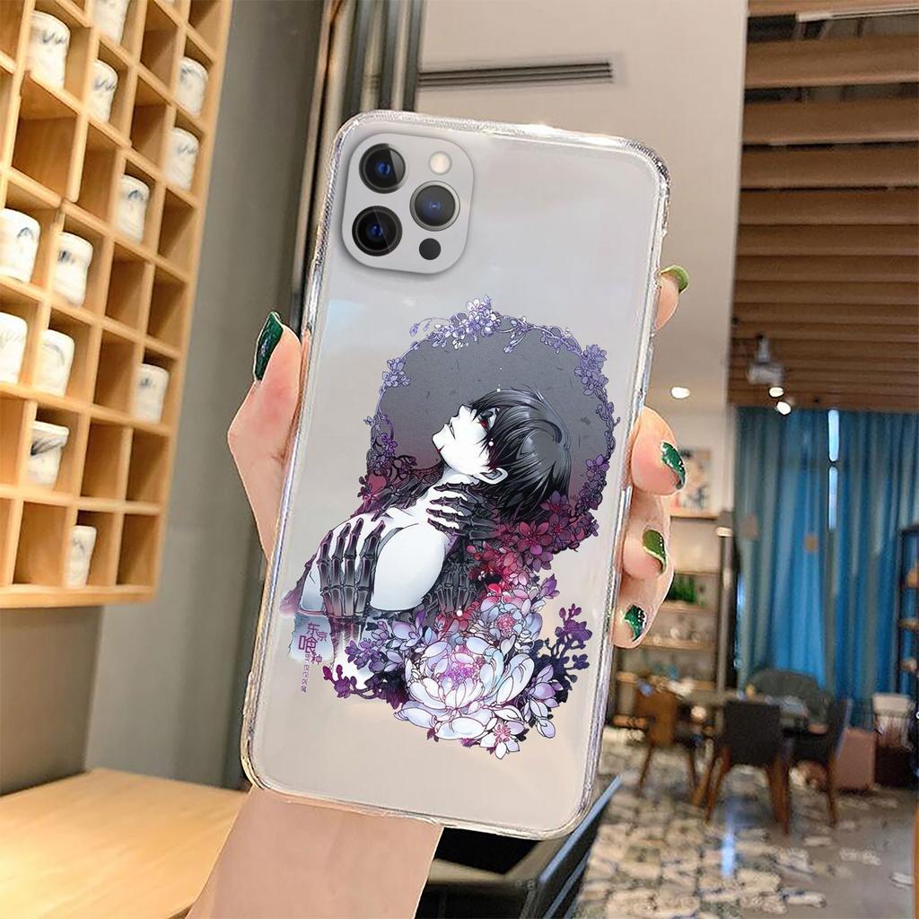 Soft Clear TPU Phone Case for IPhone 13 XR X XS 12 11 Pro Max 7 8  Plus SE2 Japanese Anime Tokyo Ghoul Japan Suave Cover Coque